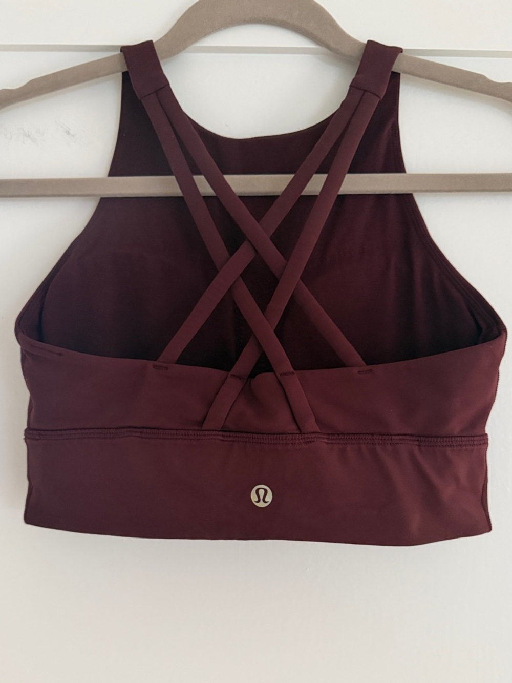 Lululemon Energy Bra High Neck Longline New Year Edition in Cassis | Size 6 - Picture 6 of 7